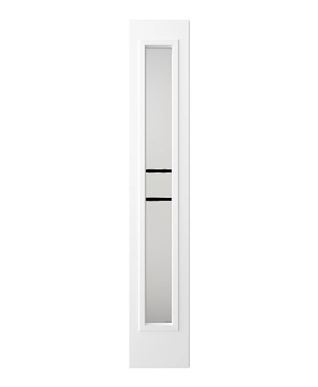 Frosted high-privacy glass in a 7-by-64-inch sidelite