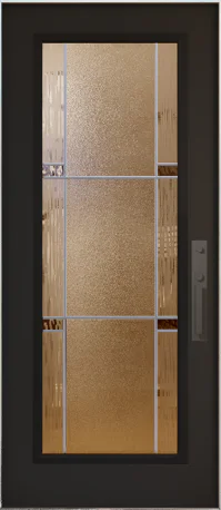 Organic decorative door glass